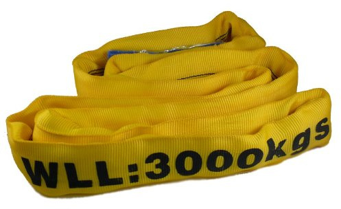 Circular Lifting Sling 3 Tonne (1 Metre EWL) - Lifting Sling, Tow Strap, Cargo Sling, Rated Strap