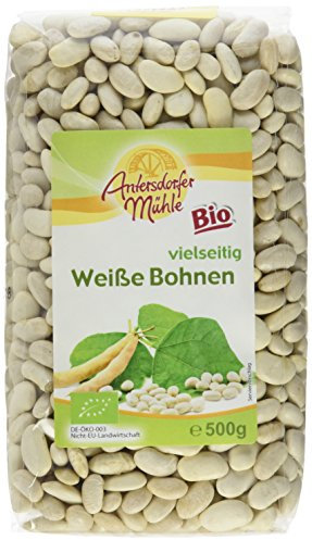 Antersdorfer Mühle Weiße Bohnen, 6er Pack (6 x 500 g) - Bio