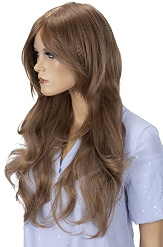 CAISHA 70cm Perücke Voluminös Langhaar Cosplay Theater Show Gewellt Hellbraun FS824