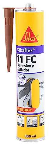 SIKA - Masilla adhesivo multiusos - Sikaflex 11 FC Purform - Marrón - Junta y pegamento - Sellador poliuretano multisoportes - Interior y Exterior - 300ml