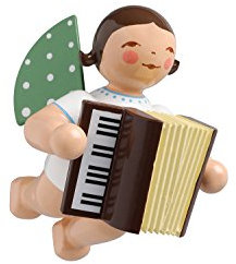 Wendt & Kühn Engel mit Akkordeon schwebend