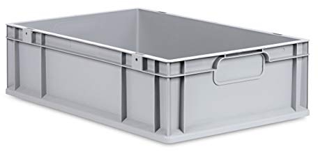 aidB Eurobox NextGen Economy, Griffe geschlossen, 600x400x170mm, 1 St, grau
