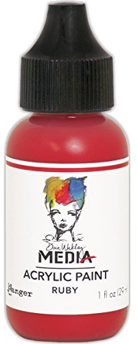 Dina Wakley Media Heavy Body Acrylic Paint 1oz-Ruby
