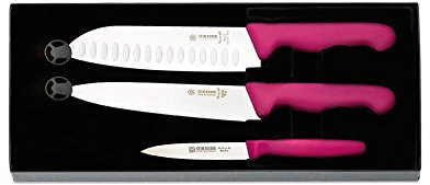 Johannes Giesser Messerfabrik Kochmesser-Set 3-TLG Messer, Grau, M