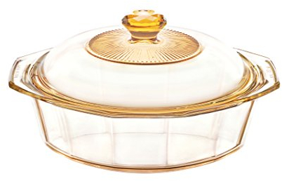 VISIONS Cazuela de Diamante piroceram con Cubierta de Vidrio, marrón, 1,5 L