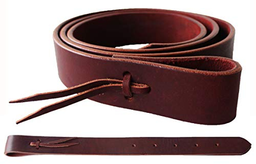 CHALLENGER Amish USA Horse Westernsattel Latigo Off Billet Bindegurt-Set, Burgunderrot 404RT03