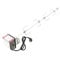 WilTec Pincho BBQ Grill 112 cm Acero Inoxidable con 4 Agujas de Carne pincho Giratorio brocheta Parrilla