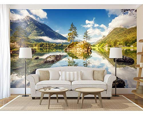 Startonight Mural Wall Art Cool in The Mountains - Landscape Photo Wallpaper for Bedroom or Living Room 256 x 366 CM