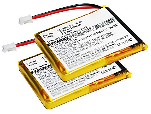 subtel, Akku kompatibel mit Siemens Gigaset L410, Maxwell 10, Pro Maxwell (250mAh, 3.7V) 2X Ersatzakku F39033-V328-C901,S30852-D2240-X1,V30145-K1310-X448