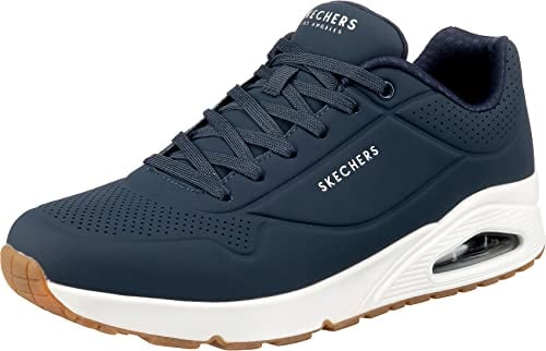 Skechers Herren Uno Stand On Air Sneaker, Navy Durabuck Trim, 39.5 EU