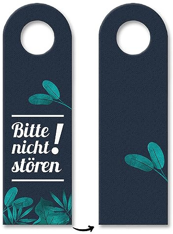 trendaffe - Bitte Nicht stören! Türhänger mit Muster Tropic Bürotüre Zimmertüre Büro Blätter