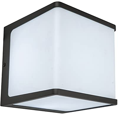 LED Außenwandleuchte Doblo,Wandlampe aus Aluminium in Anthrazit, Wandleuchte 19,1 Watt, 1500 Lumen, 4000 Kelvin, eckige wetterfeste Wandleuchte, moderne Außenleuchte