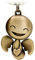FABACH Porte-clés ange gardien Happy avec cœur – Pendentif ange mignon en métal – Cadeau porte-bonheur pour voiture partenaire – Conduisez prudemment, Bronze, Taille unique, Charmant