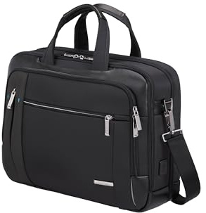 Samsonite Spectrolite 3.0 - Aktentasche 15.6 (42 cm) mit Smarte Funktionen, Praktische Innenaufteilung, Erweiterbar - 18/22L - Schwarz (Black)