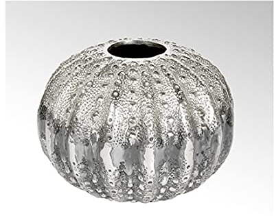 Lambert - Gefäß, Dekogefäß - Uni - Aluminium - Farbe: Nickel/Graphit - (ØxH) 20 x 15 cm