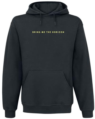 Bring Me The Horizon Hoodie Spray Hex Band Logo Official Mens Black Pullover XXL