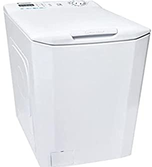 Candy Smart CST 06LET-1S, Lavadora de Carga Superior, 6 KG, 1000 RPM, Tecnología NFC, 14 ciclos, Detector de KG, Display Led, Inicio Diferido 24H, Indicador Fases Lavado, 75 DB, Clase E, Blanco