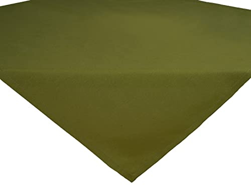 beties „Wunschton“ Mitteldecke ca. 80x80 cm - in großer Sortiments- und Größenauswahl – EIN idealer Begleiter in Unifarbe (moosbild-grün)