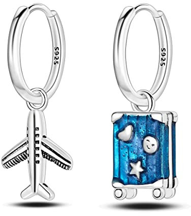 MULA 925 Sterling Silber Tropfen baumeln Ohrringe für Frauen Post Leichtgewicht Star Hoop Ohrringe Mode