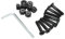 PATIKIL Skateboard Matériel Trousse, 1 Montage Vis Hexagon Tête Boulons Écrous Ensemble avec Clé à Molette pour Longboard Croiseur, Noir