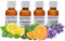 Aspira Home Sparset Duftöle mit 4x30ml (Zitrone, Orange, Lavendel, Eukalyptus)