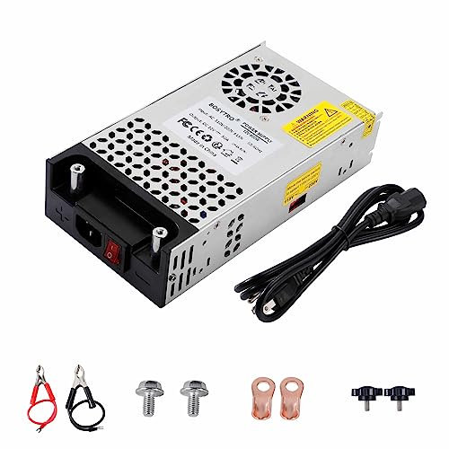 BOSYTRO Fuente de Alimentación 12V 50A 600W Transformador 220V a 12V Alimentación para Tiras LED, CCTV, Radio, Cámara, Instrumentos Electrónicos