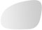 SENZEAL Spiegelglas Links Fahrerseite Beheizbar mit Trägerplatte für VW Golf 5 MK5 2003-2009 Passat B6 2005-2011 Jetta 5 MK5 2005-2010 Außenspiegel Glas Ersatz (Links)