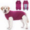 Axcimond Hundebody Nach Op Leckschutz Op Body Hund Kastration Hündin Rüde Medical Pet Shirt Hund Einteiler Wundschutzanzüge für Hunde Mit Klettverschluss Alternativen zu Kegel und Halskrause Hunde