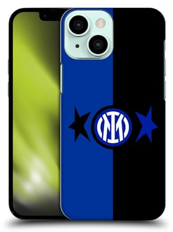 Head Case Designs Licenza Ufficiale Inter Milan Nero & Blu IM 2Stars Custodia Cover Dura per Parte Posteriore Compatibile con Apple iPhone 13 Mini