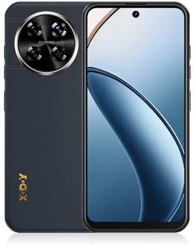XGODY X31 Handy Ohne Vertrag, 4G Smartphone Günstig Mit Android 10, 4250mAh, 6.5'' Display, 3GB+64GB (256GB Erweiterbar), 13MP+8MP, Face ID, Dual SIM, GPS (Navy Blau)