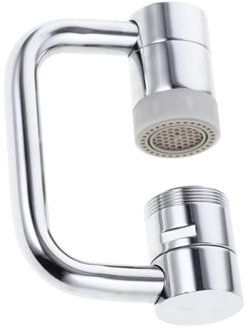 HOMSFOU 2 Stück Wasserhahn Verlängerung Wasserhahn Splitter Ventile Drehbar Drehbar Spülbecken Adapter Sprühaufsatz Rotierender Wasserhahn Spülbecken Wasserhahn Düse