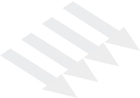 PATIKIL Autocollant Flèche 12 Pouces Blanc 4 Feuilles Panneau Directionnel | Adhésif Amovible, PVC, Pour Marquage De Sol