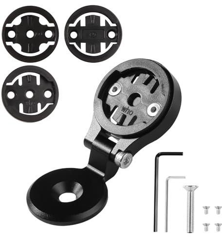CYUaoao Supporto computer da bicicletta Supporto per Gar min regolabile Supporto per bici da strada Supporto Manubrio per Wahoo Bryton Nero