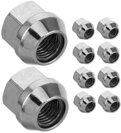 Gatuida 10pièces Écrous De Roue Acorn Acier Pour Flans De Véhicule Écrous De Roue À Bout Ouvert Pour Modifications De Pneus Et Entretien De Camion