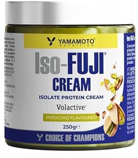 Yamamoto Nutrition Iso-Fuji Cream, Crema Proteica Spalmabile con Proteine Isolate Volactive, Gusto Pistacchio, Ottimo per Colazione E Spuntini, Aiuta la Crescita e il Sostegno Muscolare