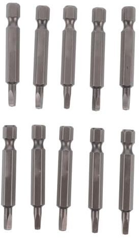 UKCOCO Embout Tournevis Carré Magnétique S2 Set De 10 Bits De Tournevis 1.93 in Pour Visseuse Électrique Perceuse Et Outils Pneumatiques Réparation D’Appareils Meubles Instruments