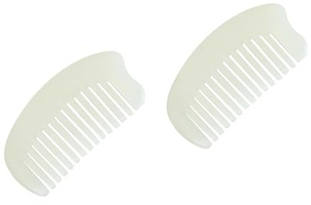 FRCOLOR 2stücke Natürlicher Jadehaarbürste Massage Und Entwirrungsgerät Für Und Handgefertigte Schönheitspflege Für Kopfhautmassage Und Haarschneiden
