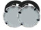 Cache Moyeu 4 Pièces 68MM, Enjoliveur de Roue, Cache Moyeux, Wheel Hub Cap Centre - Accessoires de Voiture imperméables Anti-poussière pour Remplacer Les Enjoliveurs(Noir Blanc)