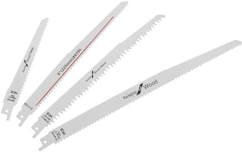 NUOBESTY 1Ensemble Lame de Scie Réciproque Acier Au pour Découpe Du Outil de Bricolage Durable Performant