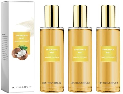 Vanille Coconut Passion Bodyspray, Body Spray Parfum Damen Vanille Parfüm, Coconut Passion Fragrance Mist, Eau de Parfum Für damen, Langanhaltender Duft, Ideal für den Sommer (3PC)