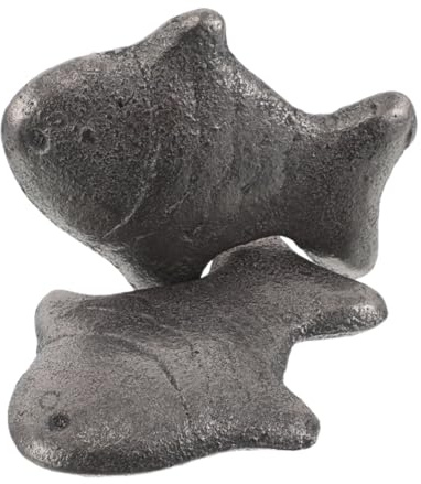 MAGICLULU Cast Iron Fish Cooking Tool 2pcs Reusable Dietary for Athletes Pregnant Women and Boys and Girls Kitchen Accessory