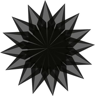 Faltblätter Transparentpapier, 14 x 14 cm, 42g/qm, 100 Blatt (Schwarz)