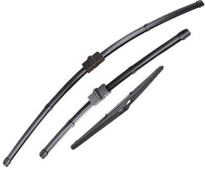 Limpiaparabrisas Juego De 3 Escobillas Limpiaparabrisas Delanteras Y Traseras Para Peugeot 207 Hatchback 2006-2014 26 + 17 + 16 Parabrisas