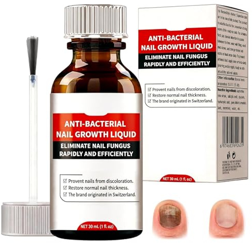 Tratamiento Uñas Pies, Cuidado Uñas Dañadas, Reparadores de Uñas Solución, Fortalece la Uña, La Uña se Regenera de Forma Natural, Restaura el Aspecto Natural de Las Uñas, 30ml