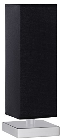 Trio-Leuchten 5914011-02 Tischleuchte Touch ME 1xE14 max. 60W Nickel matt Stoffschirm schwarz