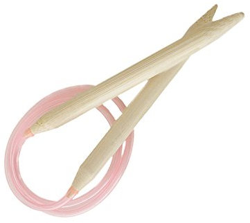 Bambus Rundstricknadel Größe 12 mm, 80 cm Stricknadel Holz