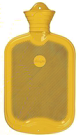 Sänger FSC 100% 2,0 Liter Gummi-Wärmflasche, Farbe: gelb