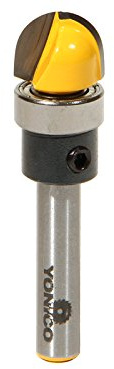 Yonico 14956q 1/4-Inch Radius Core Box Template Router Bit 1/4-Inch Shank