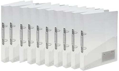 Rexel AZ2102045 Ice A4 25 mm Ringbuch mit 2-Ring-Reissmechanik, klar