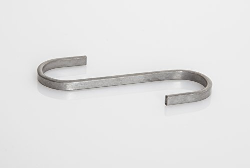 3er Pack Designer S-Haken aus Edelstahl für Kleiderleiter & Kleiderstuhl | Praktische Garderobenhaken für Handtuchleiter & Handtuchhalter | 11 cm Flachstahl